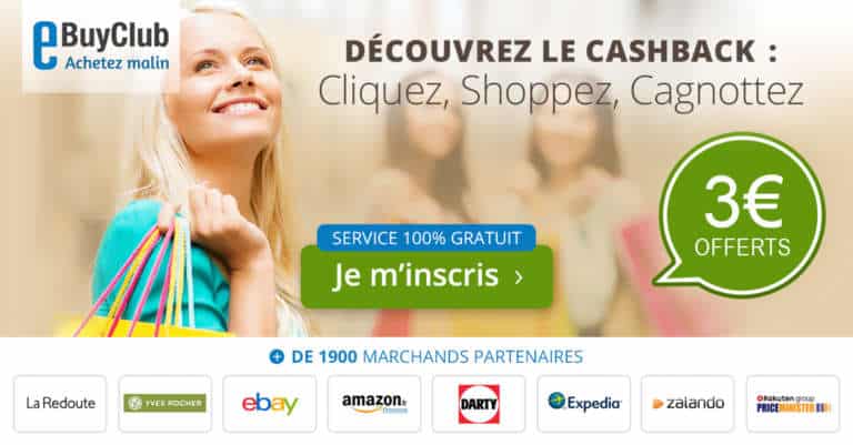 eBuyClub.com, un site spécialisé dans le Cashback