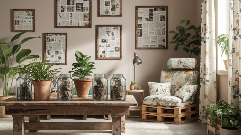 Comment utiliser des objets de récup pour une déco éco-responsable ?